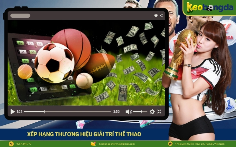 Xếp Hạng Thương Hiệu Giải Trí Thể Thao