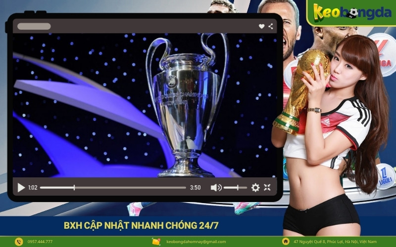 Bxh cập nhật nhanh chóng 247