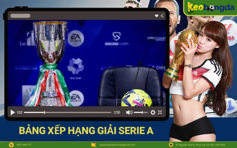 Bảng xếp hạng giải Serie A