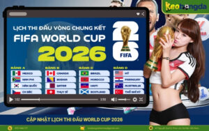 Cập Nhật Lịch Thi Đấu World Cup 2026