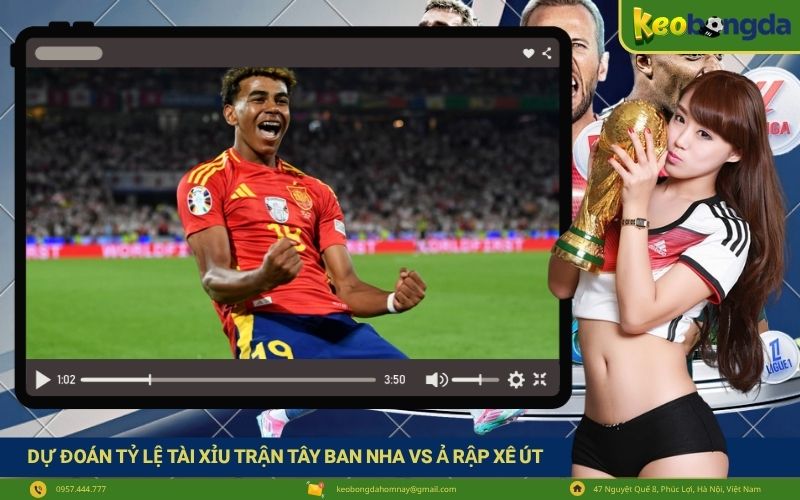 Dự đoán tỷ lệ tài xỉu bàn thắng trận Tây Ban Nha vs Ả Rập Xê Út