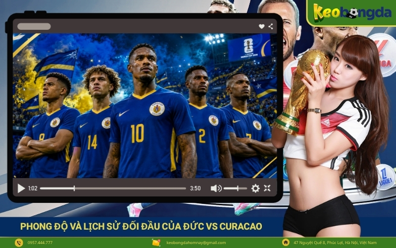 Phong độ và lịch sử đối đầu của Đức vs Curacao