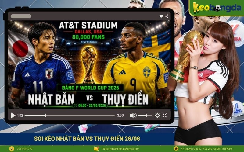 Soi kèo Nhật Bản vs Thụy Điển 2606